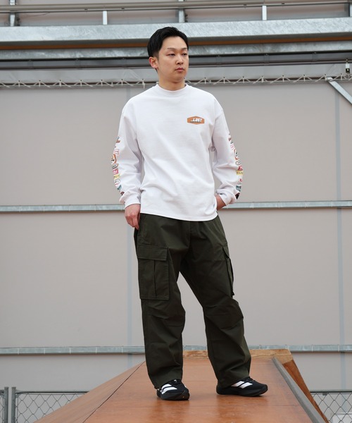 lost（ロスト）の「lost/ロスト 長袖 ロンT PIT STOP LS TEE LM6S-2202（Tシャツ/カットソー・メンズ・ネイビー/ホワイト・M/L/XL）」の9枚目の写真