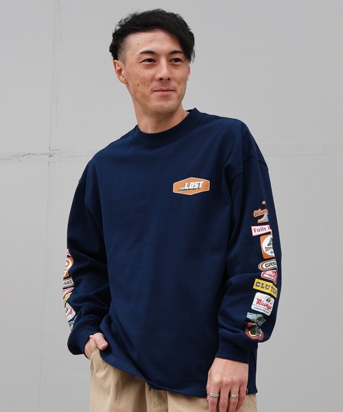 lost（ロスト）の「lost/ロスト 長袖 ロンT PIT STOP LS TEE LM6S-2202（Tシャツ/カットソー・メンズ・ネイビー/ホワイト・M/L/XL）」の16枚目の写真