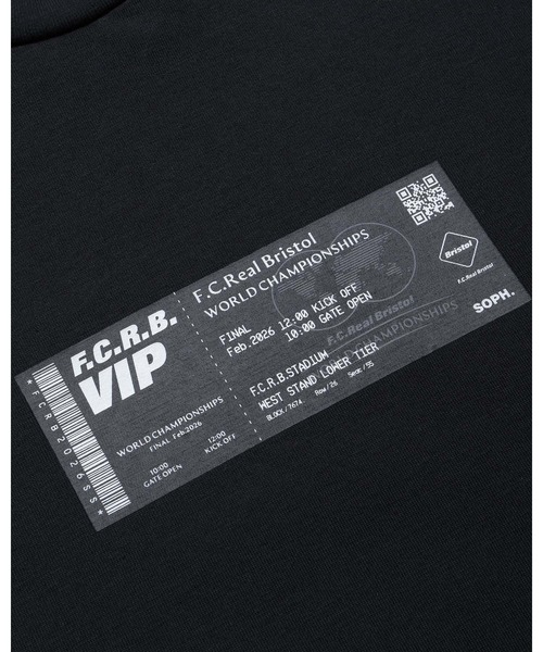 F.C.Real Bristol for Kids（エフシーレアルブリストルフォーキッズ）の「TICKET TEE（Tシャツ/カットソー・キッズ・ホワイト/ブラック・SMALL/MEDIUM/LARGE/X-LARGE）」の6枚目の写真