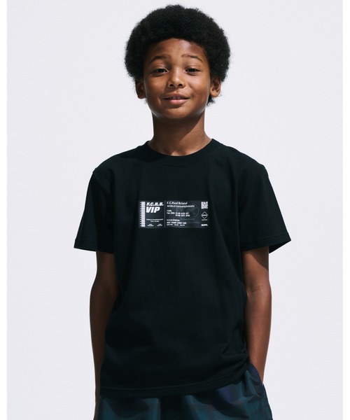 F.C.Real Bristol for Kids（エフシーレアルブリストルフォーキッズ）の「TICKET TEE（Tシャツ/カットソー・キッズ・ホワイト/ブラック・SMALL/MEDIUM/LARGE/X-LARGE）」の3枚目の写真