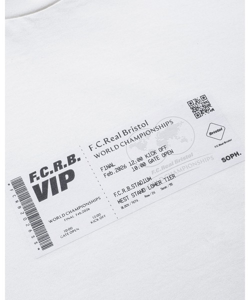 F.C.Real Bristol for Kids（エフシーレアルブリストルフォーキッズ）の「TICKET TEE（Tシャツ/カットソー・キッズ・ホワイト/ブラック・SMALL/MEDIUM/LARGE/X-LARGE）」の5枚目の写真