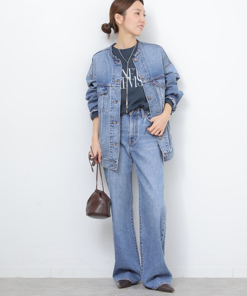 別注【LEVI'S】RIBCAGE WIDE LEG：デニム（デニムパンツ）｜Levi's
