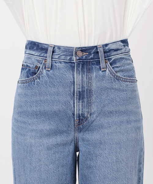 26SS新作］別注【LEVI'S】RIBCAGE WIDE LEG：デニム（デニムパンツ