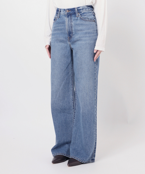 Levi's（リーバイス）の「［26SS新作］別注【LEVI’S】RIBCAGE WIDE LEG：デニム（デニムパンツ・レディース・ブルー・28/27/26/25/24/23）」の2枚目の写真