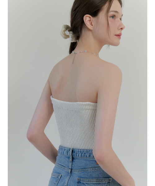 RE_L(リエル)の「Jelly knit top_2way (ivory)(Tシャツ/カットソー・レディース・その他・FREE)」の4枚目の写真