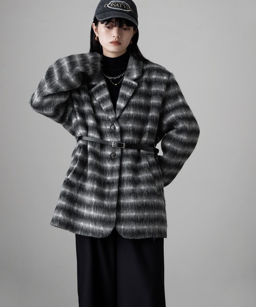 もうすぐ通常価格‼️soloist チェック柄テーラードジャケット S MAISON DE THERESE（メゾン ド テレーズ） ジャケット テーラード