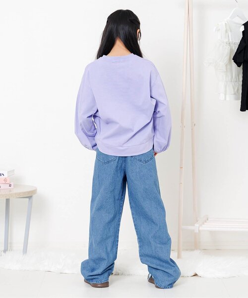 algy(アルジー)の「アソートデニムワイドパンツ(デニムパンツ・キッズ・サックスブルー/ブルー/グレー・130/140/150/160)」の5枚目の写真