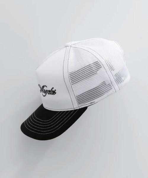 STAMPD（スタンプド）の「【STAMPD】LA SCRIPT TRUCKER / ホワイト [SLA-U4025HT]（キャップ・メンズ・ホワイト・ONE SIZE）」の7枚目の写真