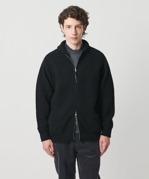 UNITED ARROWS（ユナイテッドアローズ）の「トッド＆ダンカン ブラッシュド カウチンニット（カーディガン/ボレロ・メンズ・ブラック/グレー系・M/L/XL/S）」の3枚目の写真