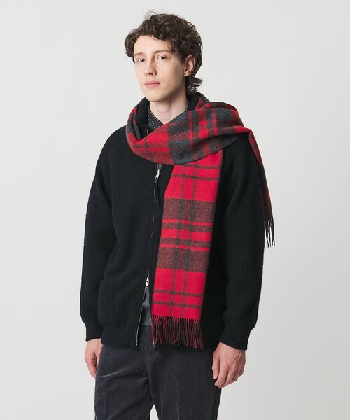 UNITED ARROWS（ユナイテッドアローズ）の「トッド＆ダンカン ブラッシュド カウチンニット（カーディガン/ボレロ・メンズ・ブラック/グレー系・M/L/XL/S）」の4枚目の写真