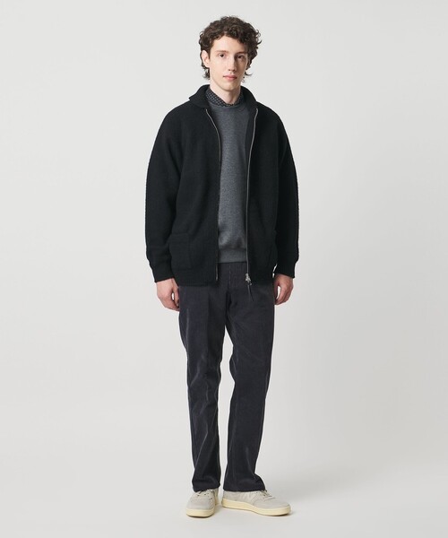 UNITED ARROWS（ユナイテッドアローズ）の「トッド＆ダンカン ブラッシュド カウチンニット（カーディガン/ボレロ・メンズ・ブラック/グレー系・M/L/XL/S）」の5枚目の写真