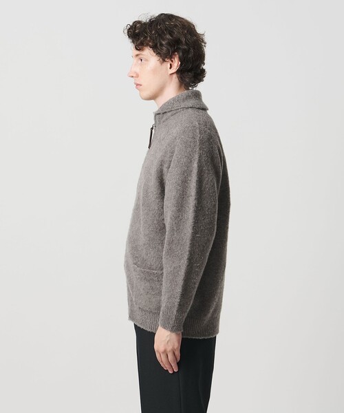 UNITED ARROWS（ユナイテッドアローズ）の「トッド＆ダンカン ブラッシュド カウチンニット（カーディガン/ボレロ・メンズ・ブラック/グレー系・M/L/XL/S）」の9枚目の写真