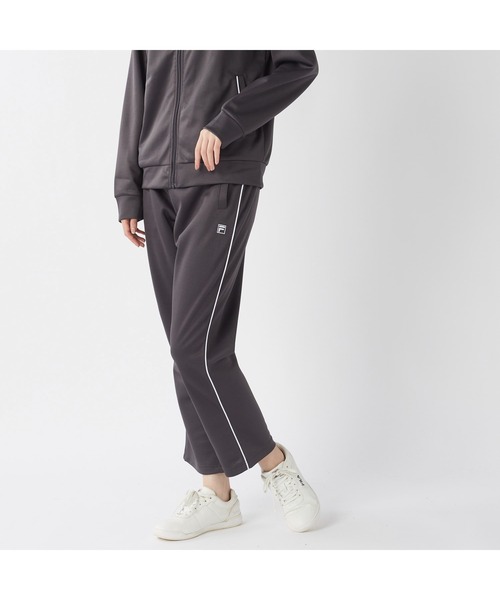 FILA(フィラ)の「FILA フィラ スポーツ 軽量 パイピング トラック ジャージパンツ(その他パンツ・レディース・ブラック/チャコールグレー/ネイビー・L/LL/M)」の1枚目の写真