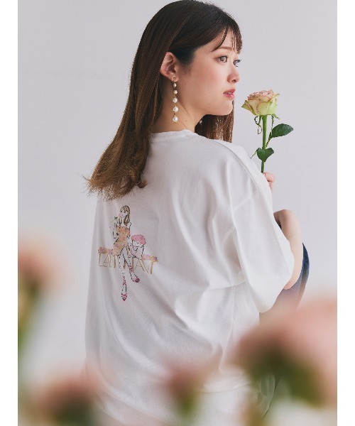 LANTINAM(ランティナム)の「【コラボ】2nd Anniversary Collaboration Tee(Tシャツ/カットソー・レディース・ホワイト系その他/ホワイト系その他2・FREE)」の4枚目の写真