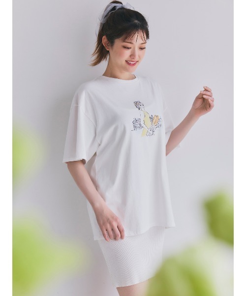 LANTINAM(ランティナム)の「【コラボ】2nd Anniversary Collaboration Tee(Tシャツ/カットソー・レディース・ホワイト系その他/ホワイト系その他2・FREE)」の3枚目の写真