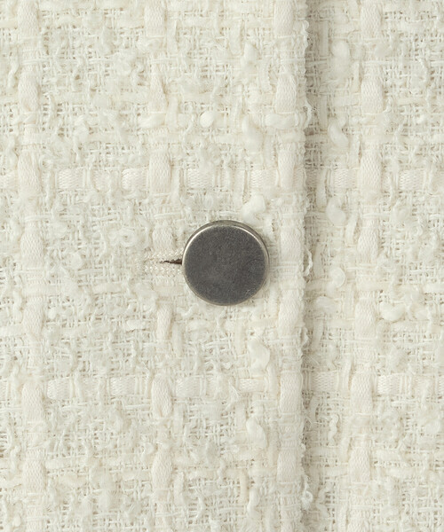 COMME CA ISM（コムサイズム）の「【宮城舞さん着用】ファンシーツイード ジレ（ベスト・レディース・ネイビー/アイボリー・FREE）」の22枚目の写真