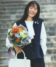 COMME CA ISM | 【宮城舞さん着用】ファンシーツイード ジレ(ベスト)