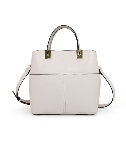 MIAN （ミアン）の「ダブルポケット2wayハンドバッグ【詳細動画あり】（ハンドバッグ・レディース・グレー/ブラック/ベージュ・FREE）」の8枚目の写真