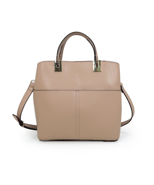 MIAN （ミアン）の「ダブルポケット2wayハンドバッグ【詳細動画あり】（ハンドバッグ・レディース・グレー/ブラック/ベージュ・FREE）」の10枚目の写真