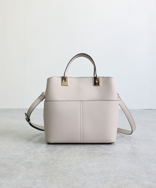 MIAN （ミアン）の「ダブルポケット2wayハンドバッグ【詳細動画あり】（ハンドバッグ・レディース・グレー/ブラック/ベージュ・FREE）」の11枚目の写真