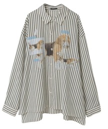 Candy Stripper | DOG PRINT OVER シャツ(シャツ/ブラウス)