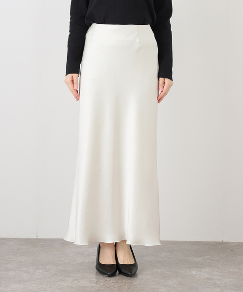 IENA（イエナ）の「《追加16》ダブルサテンスカート（スカート・レディース・ブラック/ライトグレー/ホワイト系その他・38/36/34/40）」の15枚目の写真