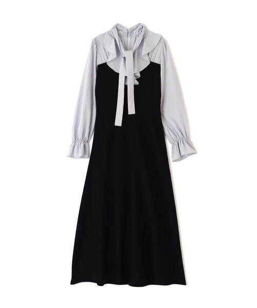 EDIT COLOGNE(エディットコロン)の「<E>ラッフルタイドッキングワンピース / 1216147200(ワンピース・レディース・ピンク/ネイビー・SMALL/P/S/MEDIUM)」の12枚目の写真