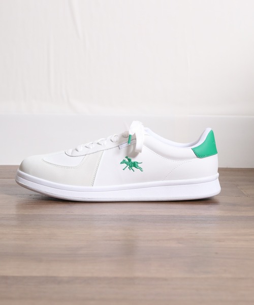 POLOCHAMPS（ポロチャンプス）の「POLOCHAMPS レトロトレーニングシューズ（スニーカー・メンズ・ブラック/ホワイト×グリーン/ホワイト×ネイビー・25.5cm/26.0cm/26.5cm/27.0cm/28.0cm/25.0cm）」の9枚目の写真