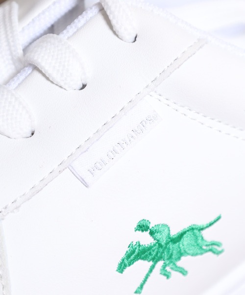 POLOCHAMPS（ポロチャンプス）の「POLOCHAMPS レトロトレーニングシューズ（スニーカー・メンズ・ブラック/ホワイト×グリーン/ホワイト×ネイビー・25.5cm/26.0cm/26.5cm/27.0cm/28.0cm/25.0cm）」の7枚目の写真