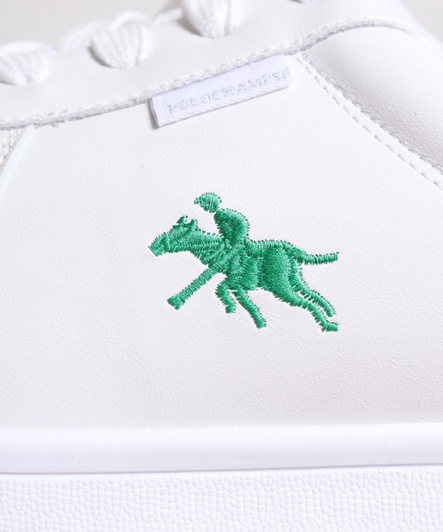 POLOCHAMPS（ポロチャンプス）の「POLOCHAMPS レトロトレーニングシューズ（スニーカー・メンズ・ブラック/ホワイト×グリーン/ホワイト×ネイビー・25.5cm/26.0cm/26.5cm/27.0cm/28.0cm/25.0cm）」の10枚目の写真