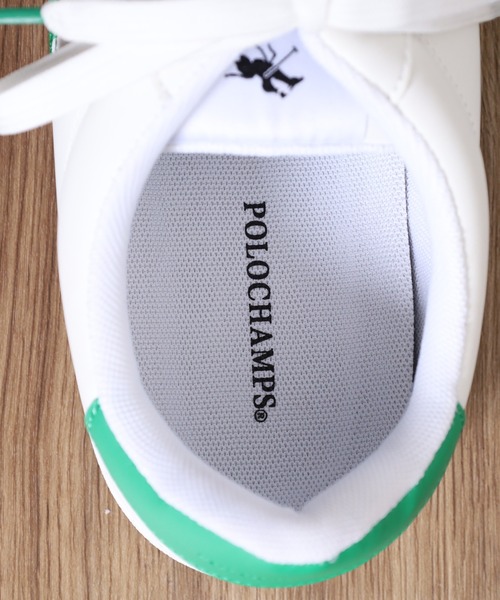POLOCHAMPS（ポロチャンプス）の「POLOCHAMPS レトロトレーニングシューズ（スニーカー・メンズ・ブラック/ホワイト×グリーン/ホワイト×ネイビー・25.5cm/26.0cm/26.5cm/27.0cm/28.0cm/25.0cm）」の15枚目の写真