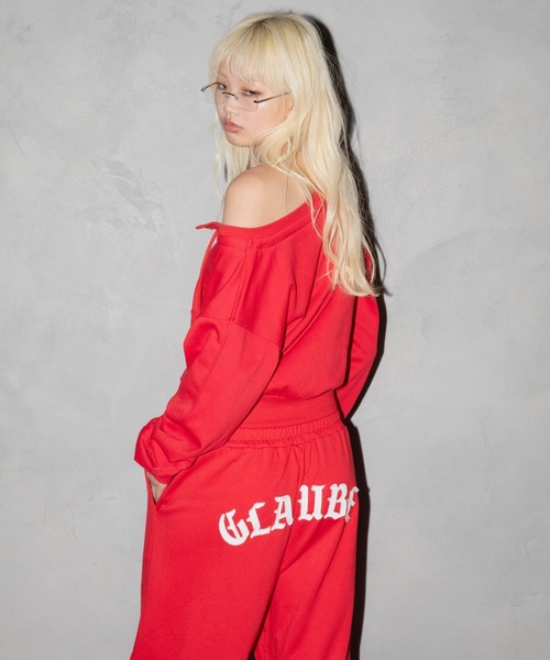 3.3 Field Trip （3.3フィールドトリップ）の「【セットアップ着用可能】3.3 Field Trip／スター付きオフショルジップ（スウェット・レディース・ブルー/グレー/レッド/ブラック・FREE）」の16枚目の写真