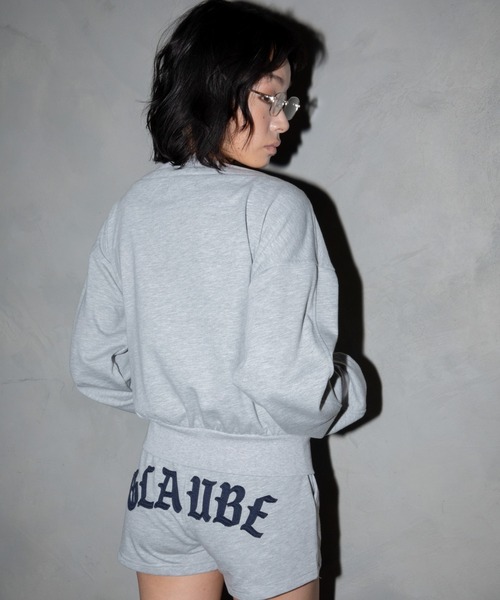 3.3 Field Trip （3.3フィールドトリップ）の「【セットアップ着用可能】3.3 Field Trip／スター付きオフショルジップ（スウェット・レディース・ブルー/グレー/レッド/ブラック・FREE）」の14枚目の写真