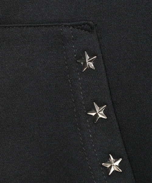 3.3 Field Trip （3.3フィールドトリップ）の「【セットアップ着用可能】3.3 Field Trip／スター付きオフショルジップ（スウェット・レディース・ブルー/グレー/レッド/ブラック・FREE）」の5枚目の写真