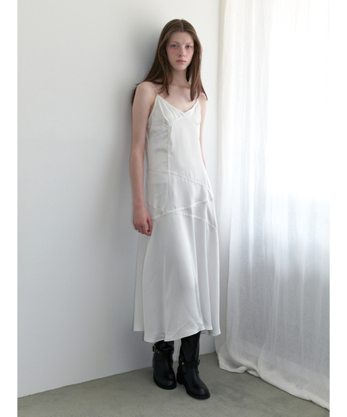KINDABABY(カインダベイビー)の「lace line slip dress - white(ワンピース・レディース・ホワイト・FREE)」の2枚目の写真