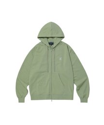 WOOALONG（ウアロン）の「Signature hood zip-up - LIGHT GREEN（パーカー）」