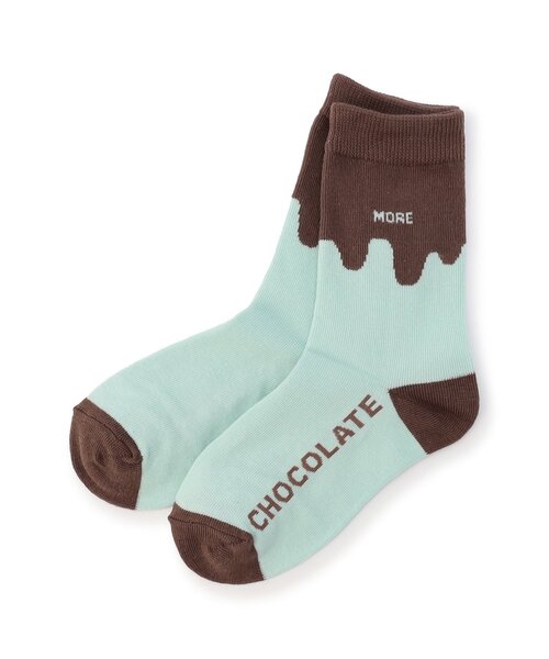 BREEZE（ブリーズ）の「スウィートバリエーションソックス（ソックス/靴下・キッズ・ミント/アイボリー/レッド/キャメル・15 /21/18）」の9枚目の写真