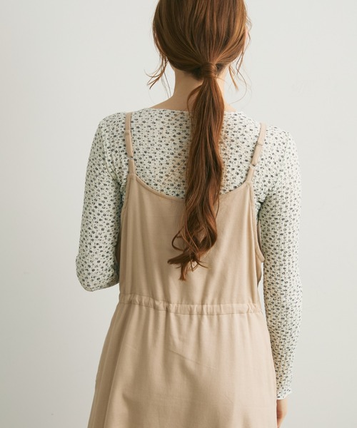 Crisp（クリスプ）の「ストライプキャミワンピース（ワンピース・レディース・ベージュ/グリーン・FREE）」の9枚目の写真