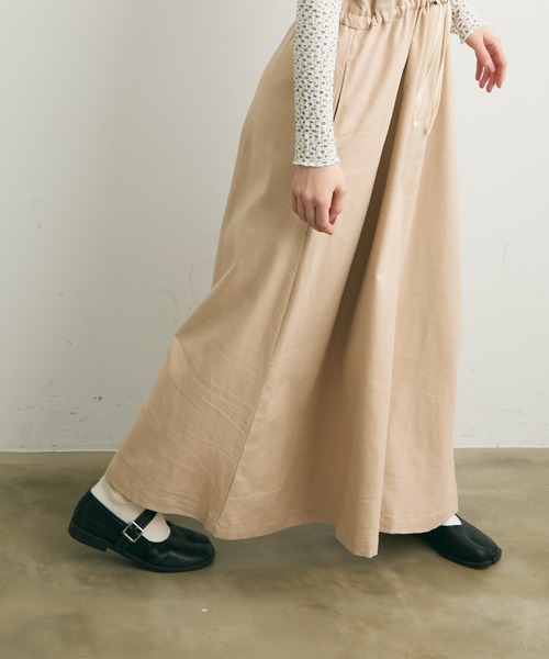 Crisp（クリスプ）の「ストライプキャミワンピース（ワンピース・レディース・ベージュ/グリーン・FREE）」の10枚目の写真