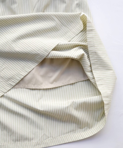 Crisp（クリスプ）の「ストライプキャミワンピース（ワンピース・レディース・ベージュ/グリーン・FREE）」の20枚目の写真