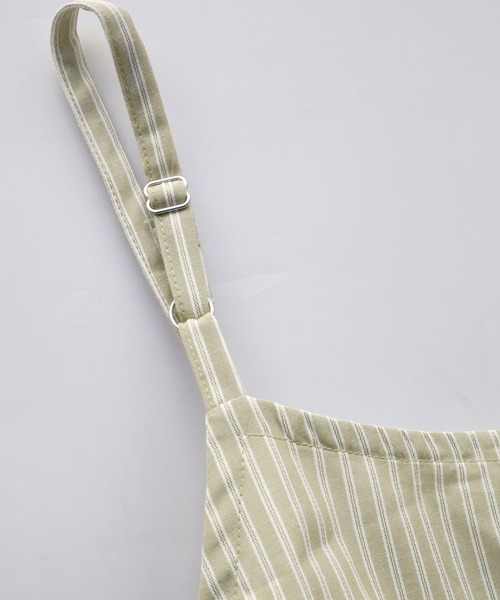 Crisp（クリスプ）の「ストライプキャミワンピース（ワンピース・レディース・ベージュ/グリーン・FREE）」の21枚目の写真