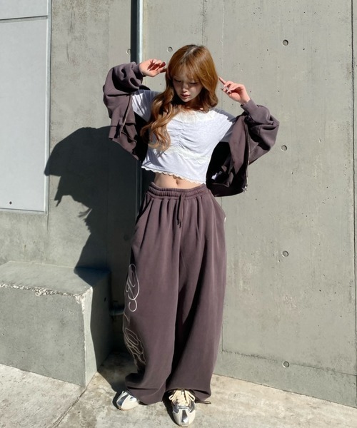 RAY CASSIN（レイカズン）の「パット付きレースロンT（Tシャツ/カットソー・レディース・ホワイト系その他/ブラック系その他2/ホワイト系その他2/チャコールグレー/グレー系その他2・FREE）」の8枚目の写真