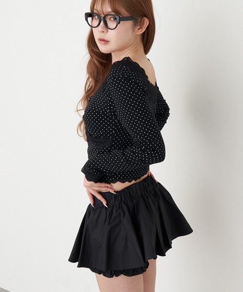 RAY CASSIN（レイカズン）の「パット付きレースロンT（Tシャツ/カットソー・レディース・ホワイト系その他/ブラック系その他2/ホワイト系その他2/チャコールグレー/グレー系その他2・FREE）」の17枚目の写真