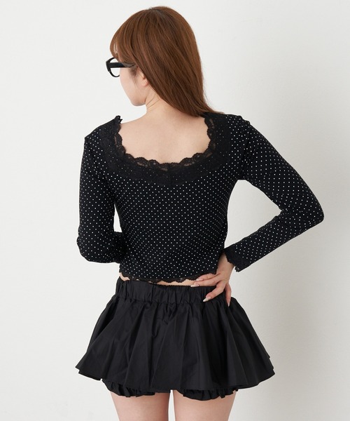 RAY CASSIN（レイカズン）の「パット付きレースロンT（Tシャツ/カットソー・レディース・ホワイト系その他/ブラック系その他2/ホワイト系その他2/チャコールグレー/グレー系その他2・FREE）」の18枚目の写真