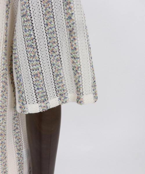 CAMBIO（カンビオ）の「mhs2515- Mix Small Stripe Openwork Knit Short Sleeve Shirts ショートスリーブシャツ(PF-261-016)（シャツ/ブラウス・メンズ・ナチュラル/モカ・M/L）」の22枚目の写真