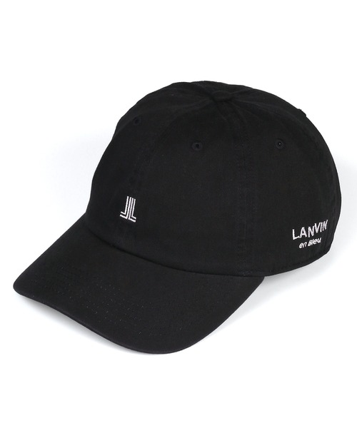 LANVIN en Bleu(ランバンオンブルー)の「ロゴ ベースボール キャップ(キャップ・メンズ・チャコールグレー/ブラック・FREE)」の7枚目の写真