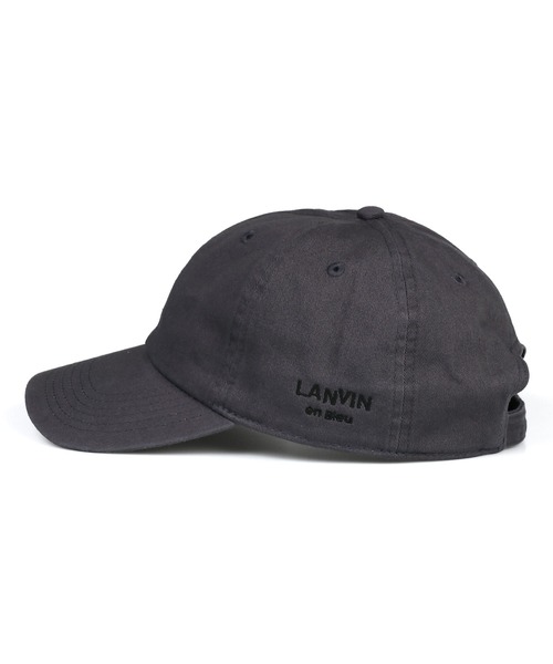 LANVIN en Bleu(ランバンオンブルー)の「ロゴ ベースボール キャップ(キャップ・メンズ・チャコールグレー/ブラック・FREE)」の10枚目の写真