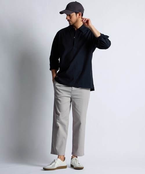 LANVIN en Bleu(ランバンオンブルー)の「ロゴ ベースボール キャップ(キャップ・メンズ・チャコールグレー/ブラック・FREE)」の6枚目の写真