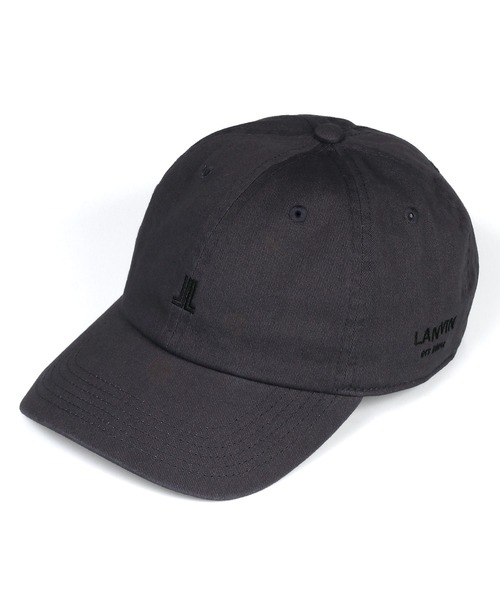 LANVIN en Bleu(ランバンオンブルー)の「ロゴ ベースボール キャップ(キャップ・メンズ・チャコールグレー/ブラック・FREE)」の8枚目の写真