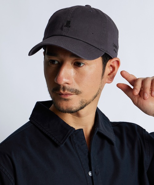 LANVIN en Bleu(ランバンオンブルー)の「ロゴ ベースボール キャップ(キャップ・メンズ・チャコールグレー/ブラック・FREE)」の5枚目の写真